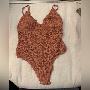 *SOLD*Gilly Hicks Orange Brown Lace Bra Intimates
